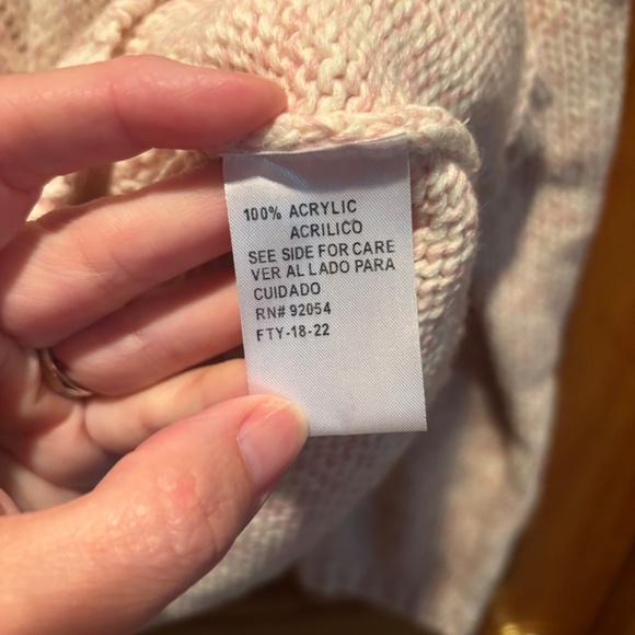 Carolyn Taylor Essentials Turtleneck Sweater in Pink Combo Large NWT - Picture 6 of 7